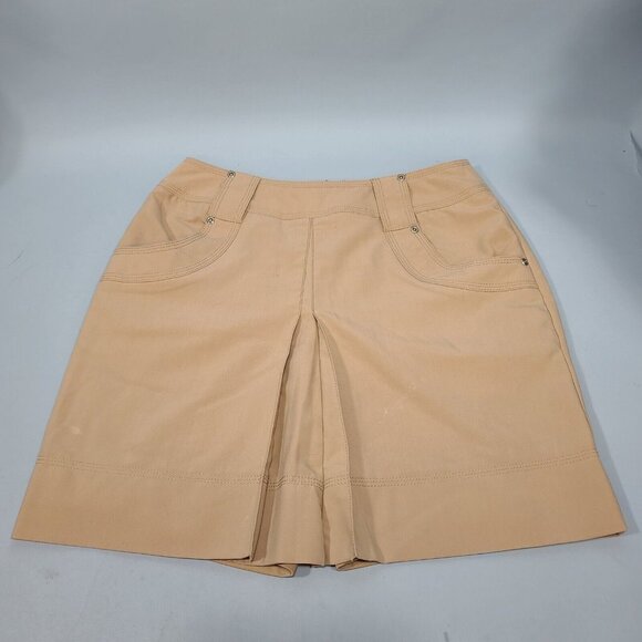 Swing Bette & Court Tayna Fit Shorts Lined Tennis Skirt Women's Size 2 Tan - Picture 1 of 12